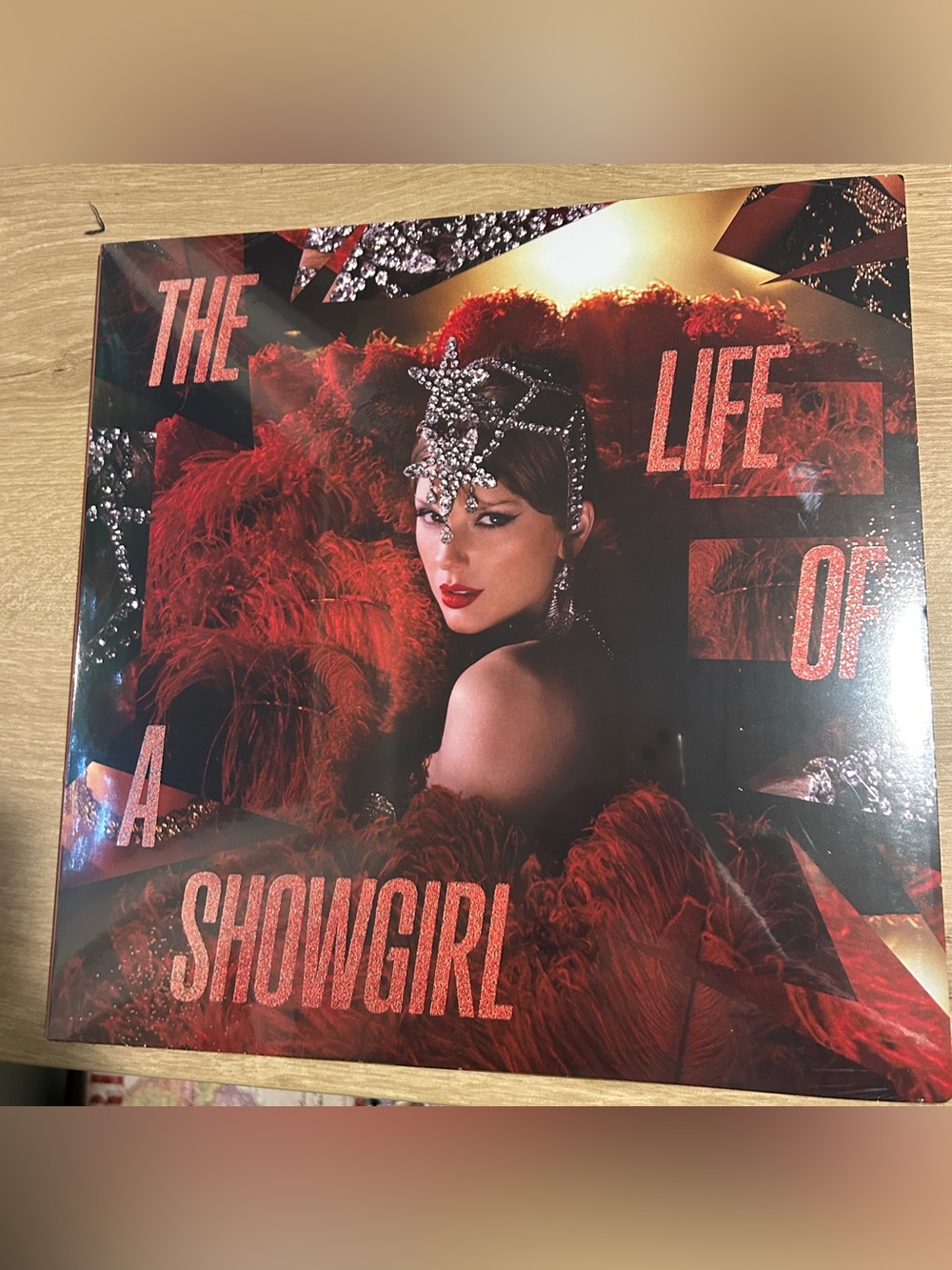 Taylor Swift The Life of a Showgirl- Red Lipstick & Lace Transparent Vinyl